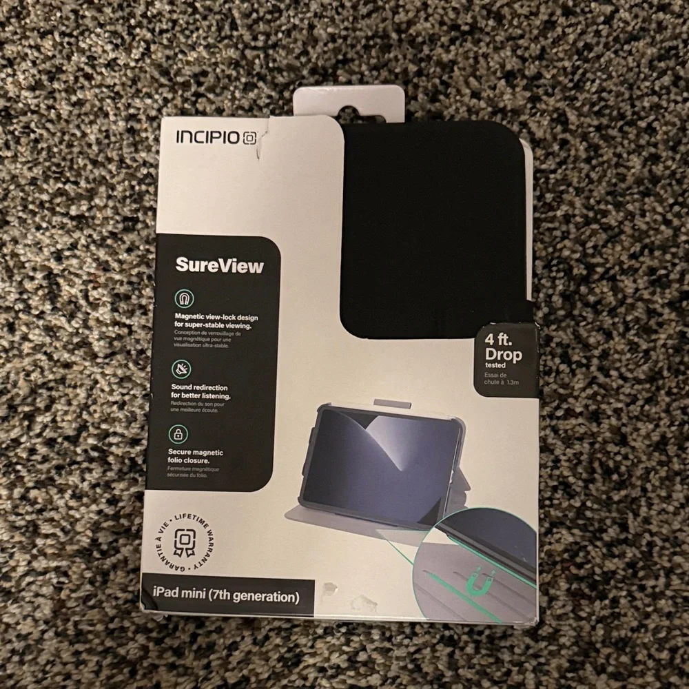 Incipio SureView iPad Mini 7th Gen Case - Sleek Black